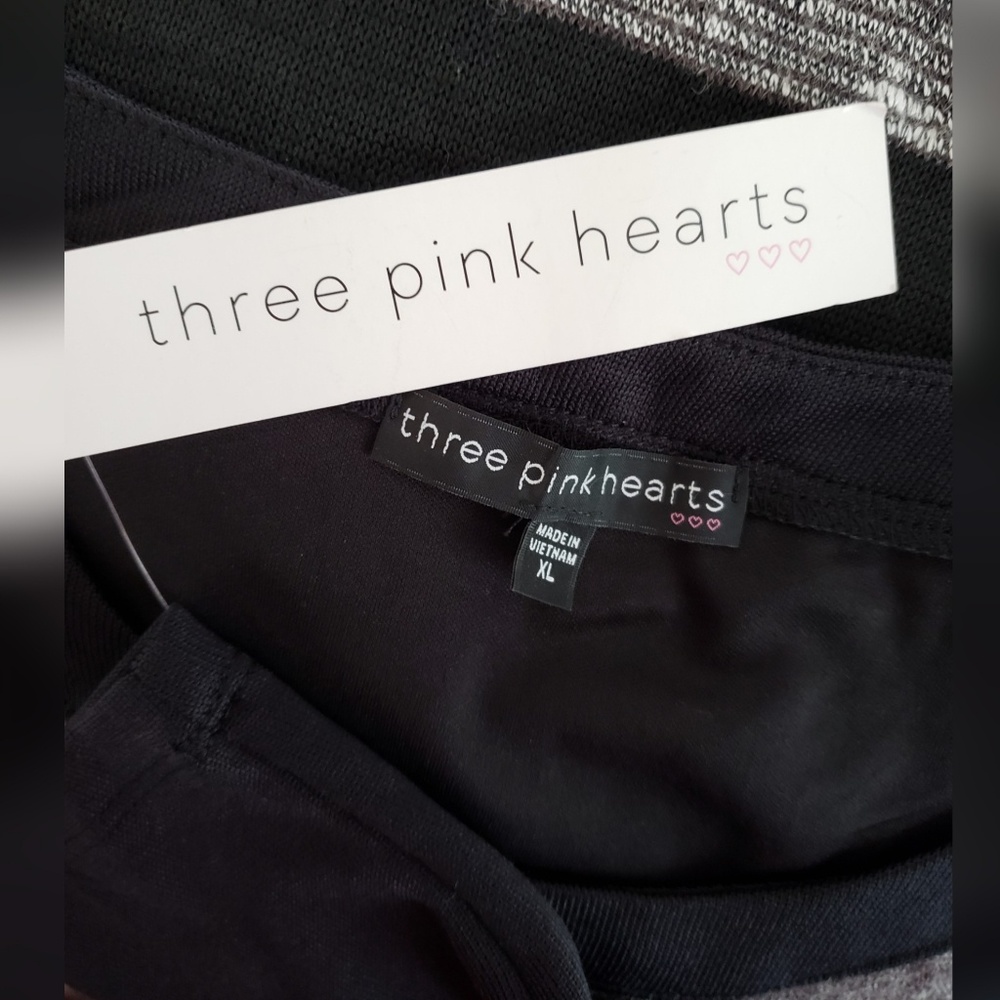 NWT Three Pink Hearts Sweater Dress XL 💗💗💗 - Picture 6 of 6